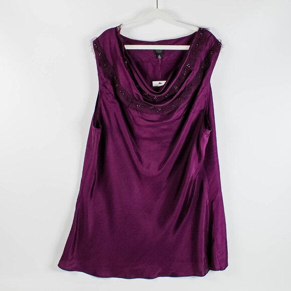 Saks Fifth Avenue Silk Blouse - NWT - Size 16 (P2P 20 1/2") - Picture 1 of 9